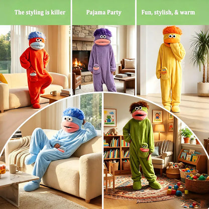 Back To School 🏫Cute Wearable Blanket Hoodie — Oversized Soft Warm Cozy Pullover for Women Men, Funny Pajamas Onesie Loungewear, Halloween Party Costume