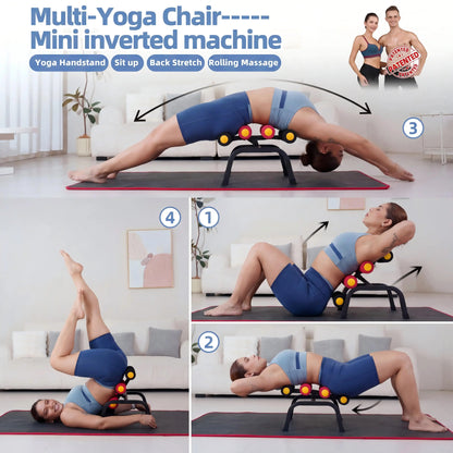 BUILDBOD Mini Inversion Table 🇺🇸 US Patent — Glutes & Back Trainer 💪 Foam Rollers