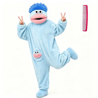 Blue Pajamas+Shoes(5.5-9 Women/3.5-7 Men)