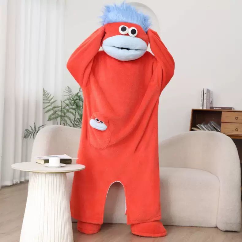 Back To School 🏫Cute Wearable Blanket Hoodie — Oversized Soft Warm Cozy Pullover for Women Men, Funny Pajamas Onesie Loungewear, Halloween Party Costume